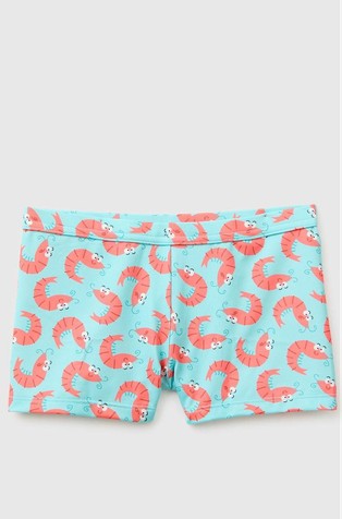 Swim boxer shorts with print