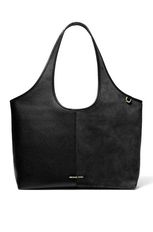 Henly Large Grained Leather and Suede Tote Bag