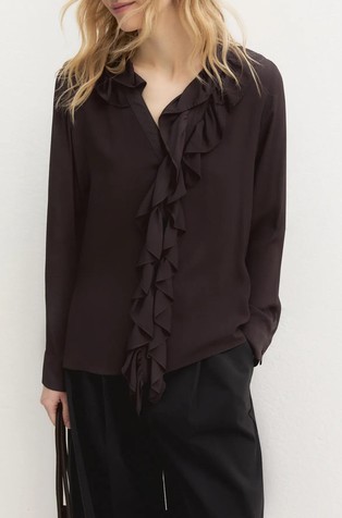 Viskozna bluza s volanima