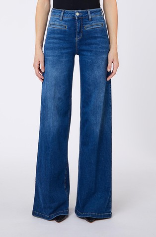 Stonewash Flare Jeans