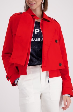 Short trenchcoat-style jacket