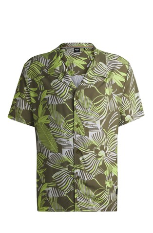 Regular fit viskozna košulja s uzorkom