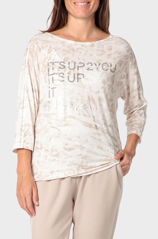 Majica s uzorkom i 3/4 rukavima