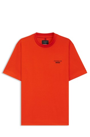 Porsche x BOSS majica od merceriziranog pamuka s otiskom straga