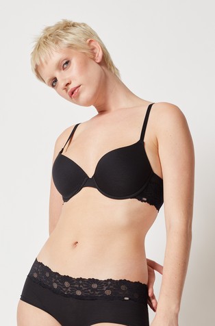 Skiny every day in cotton/lace padded bra