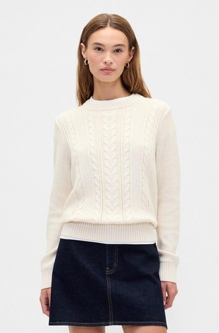 Ženski pleten pamučni pulover