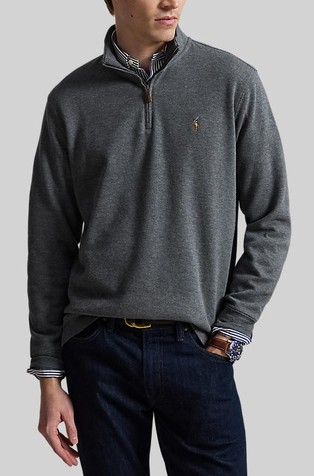 Estate-rib Quarter-zip Pullover