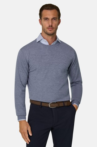 Pleten pulover od Cashwool® merino vune s meliranim uzorkom