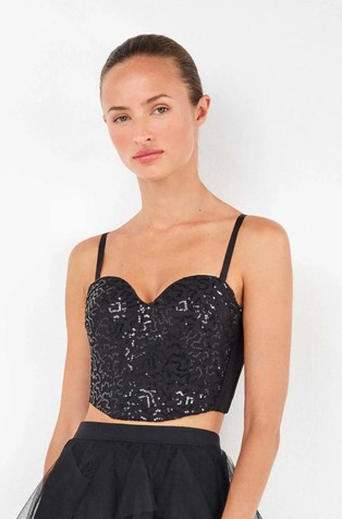 Sequined bustier