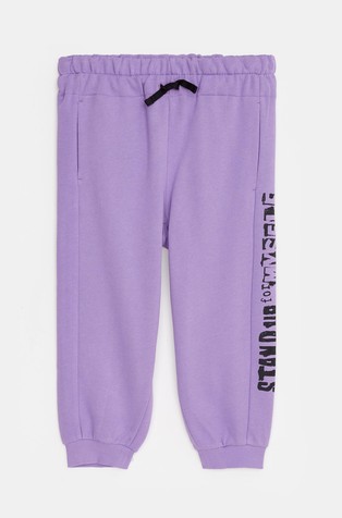 Pamučni donji dio trenirke sa svjetlucavim otiskom