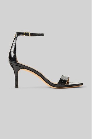 Allie kožne sandale s imitacijom krokodilske kože