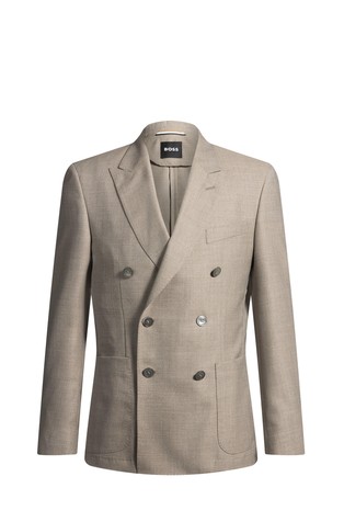 Slim fit sako od djevičanske vune