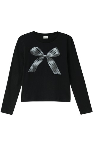 Pamučna majica s otiskom i ukrasnim kamenčićima