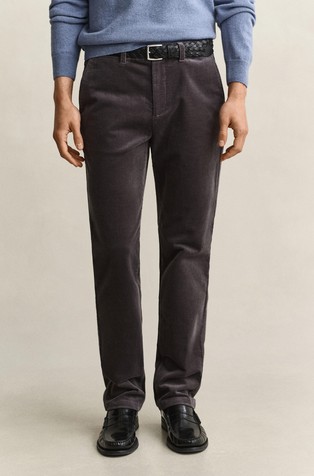Regular fit baršunaste chino hlače