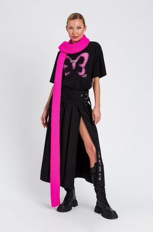 Actitude x MYFO zvonasta plisirana suknja s prorezom