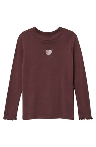 Majica dugih rukava sa svjetlucavim vezom