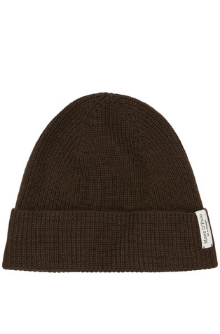 Knitted beanie in wool blend