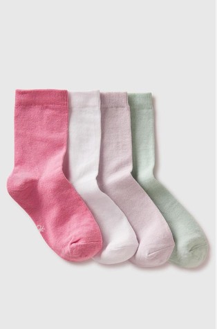Four pairs of socks in cotton blend