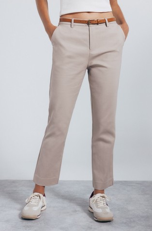 Straight fit chino hlače s remenom