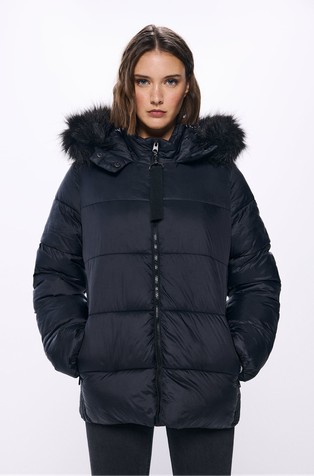 Water-repellent Sorona Aura padded jacket with hood