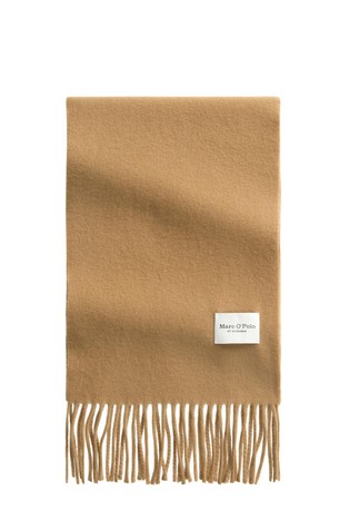 Wool scarf with fringes