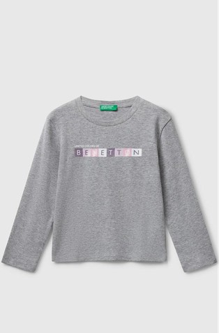 Pamučna majica dugih rukava sa svjetlucavim logotipom