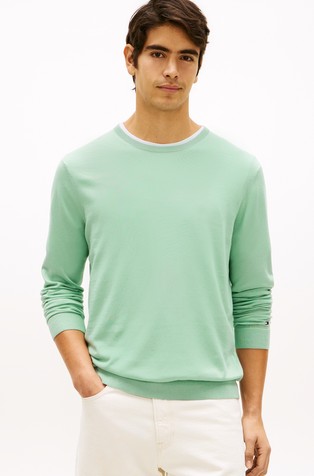 Cotton-blend Crew Neck Jumper