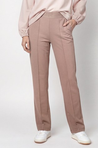 Pants with elastic waistband