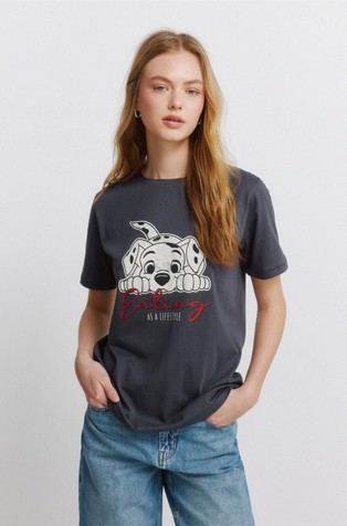 Dalmatian print short sleeve T-shirt