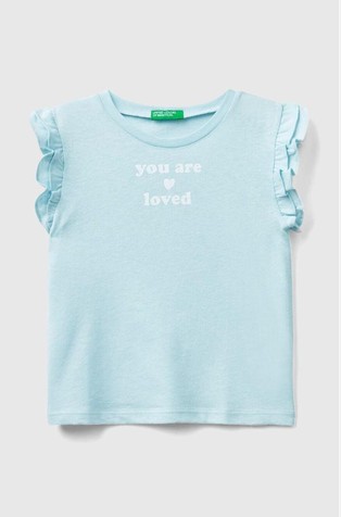 Majica s otiskom i volančićima