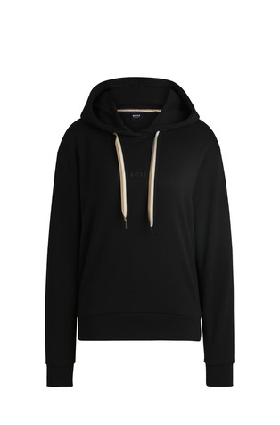 Pulover s kapuljačom i logo podesivom vezicom