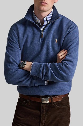 Estate-rib Quarter-zip Pullover