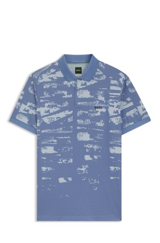 Active slim fit polo majica sa žakard uzorkom