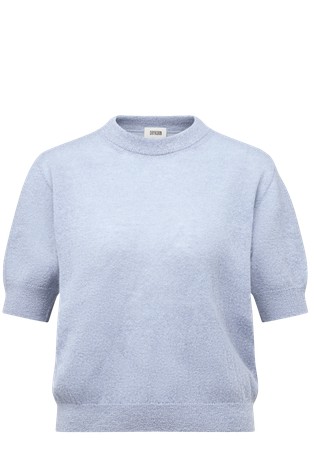 Alpaca-blend knitted T-shirt