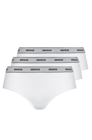 Paket 3 para pamučnih hipster donjih gaćica s logo obrubom