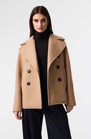 Bonded Wool Caban Jacket