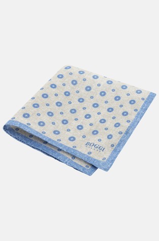 Lanena džepna maramica s uzorkom