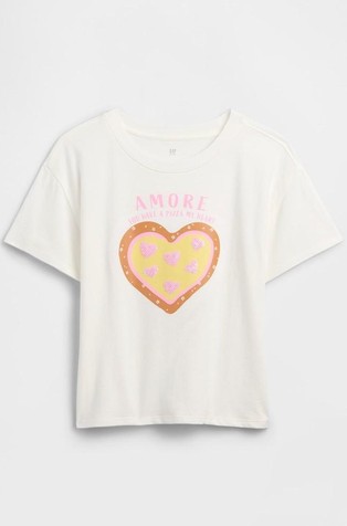 Oversized fit majica kratkih rukava za djevojčice