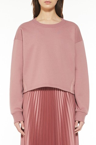 Monochrome cropped pulover