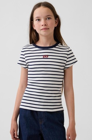 Kids Embroidered Rib T-Shirt