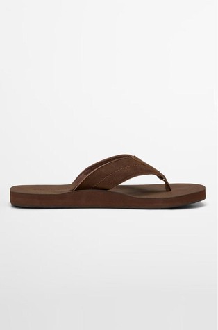 Suede flip-flops