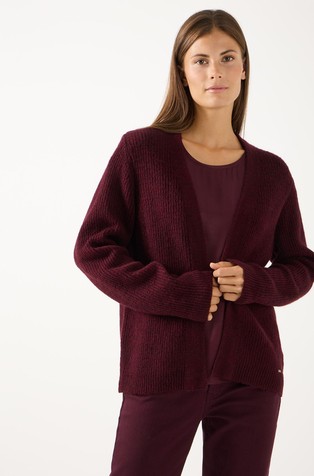 Relaxed fit knit cardigan
