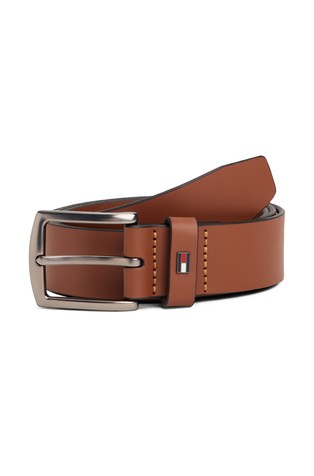 Denton Enamel Flag Leather Belt