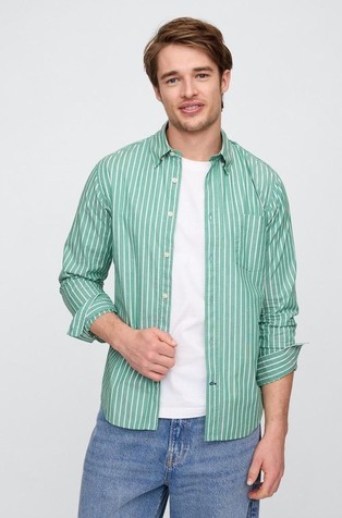 Stretch Poplin Shirt in Standard Fit