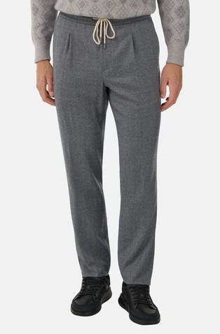 Flanelske hlače od djevičanske vune