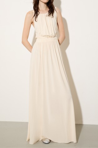 Crepe-jersey maxi dress wit open back