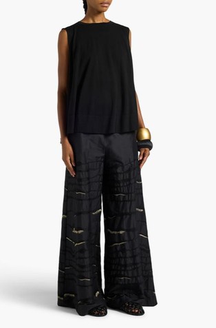 Cotton sleeveless blouse