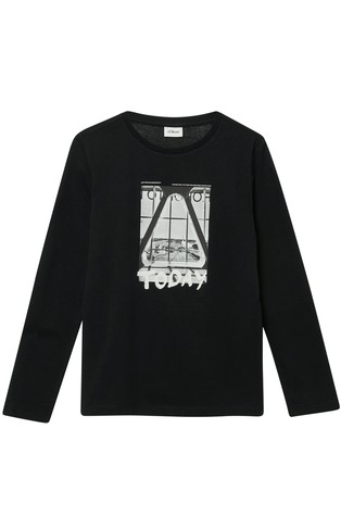 Pamučna majica dugih rukava s otiskom