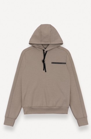 Pulover od mješavine pamuka s kapuljačom