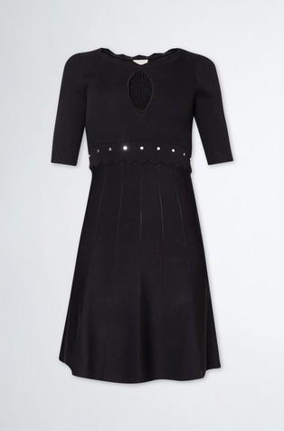 Pletena kratka haljina od mješavine viskoze